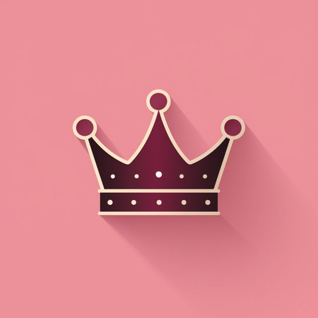 Crown icon. Flat design, vector illustration, EPS 10.の素材