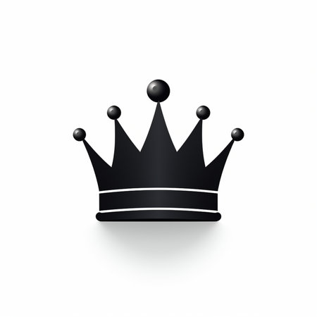 Crown icon isolated on white background. Vector illustration. Eps 10.の素材