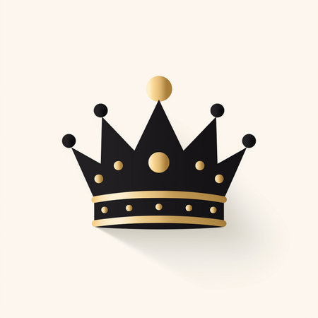 Crown icon, vector illustration. Flat design style. Luxury symbol.の素材
