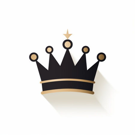 Crown icon,sign,best 3D illustration,clean vectorの素材