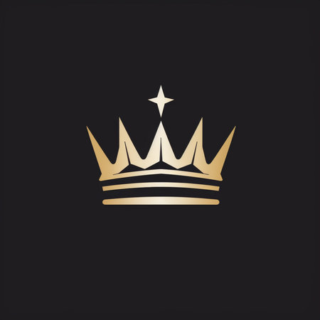 Crown Logo Template vector icon illustration designの素材