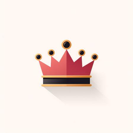 Crown icon. Flat design. Vector illustration. Eps 10.の素材