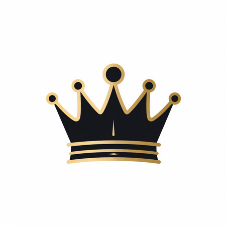 Crown icon vector isolated on white background for your web and mobile app design, Crown logo conceptの素材