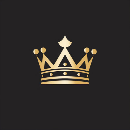 Crown Logo Template vector icon illustration designの素材