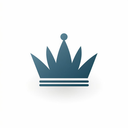 Crown icon, vector illustration. Flat design style eps 10の素材