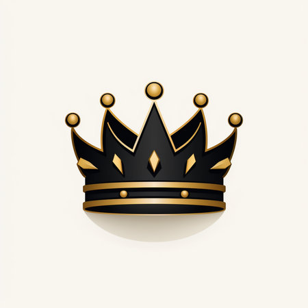 Crown icon. Isolated on white background. Vector illustration.の素材