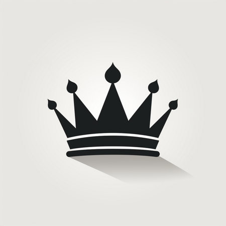 Crown icon. Vector illustration. Flat design style eps 10の素材