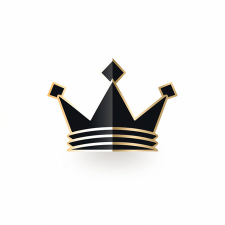 Crown icon on white background. Vector illustration. Eps 10.の素材