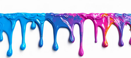 close up of  a nail polish leaking on white background with clipping pathの素材