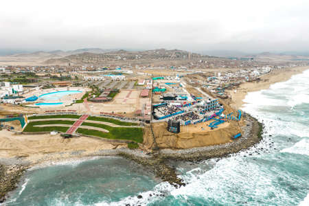 Punta Negra, Peru - July 29 2019, Lima Pan American Games 2019, Surf, Punta Roca Headquarters, Pan American Games Lima 2019のeditorial素材