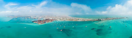 Aerial view of La Punta, Callao - Peru. Panoramic view.の写真素材