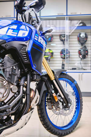 Yamaha Tenere 700 model 2022 at Showroom Yamaha Store, Selective focusのeditorial素材