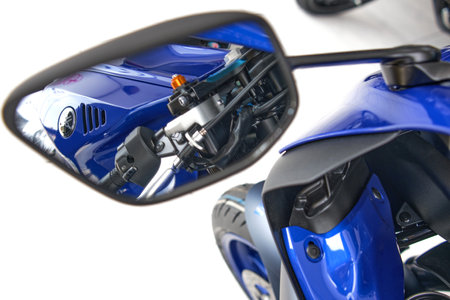 Motorcycles in the showroom Yamaha shop. Yamaha R7 motorcycle, selective focus.のeditorial素材