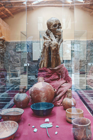 Ayacucho, Peru, 2022. Museum Wari Archaeological Complex, Ayacucho. Peruのeditorial素材