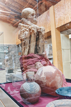 Ayacucho, Peru, 2022. Museum Wari Archaeological Complex, Ayacucho. Peruのeditorial素材