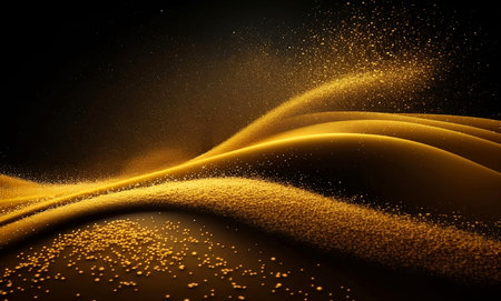 glitter lights grunge background, gold glitter defocused abstract Twinkly Lights Background.の写真素材