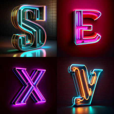 Sex text neon sign wall background. Bright light pink electric lamp illuminated glowing decorationの素材