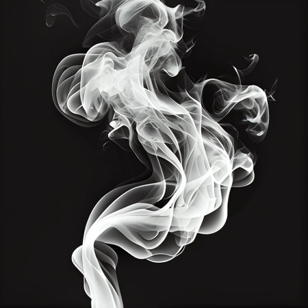 Wisp of Smoke, Close-up Of Smoke Against.の素材