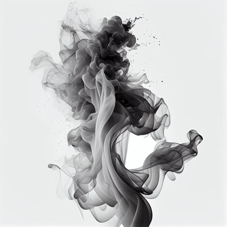Wisp of Smoke, Close-up Of Smoke Against.の素材