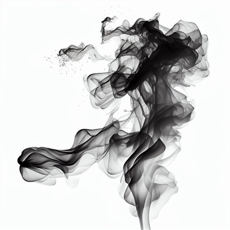Wisp of Smoke, Close-up Of Smoke Against.の素材