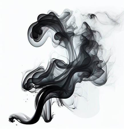 Wisp of Smoke, Close-up Of Smoke Against.の素材
