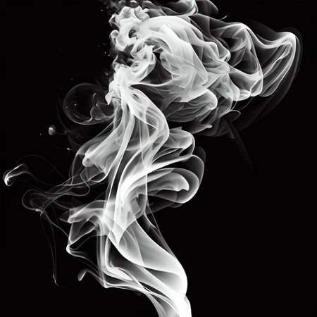Wisp of Smoke, Close-up Of Smoke Against.の素材
