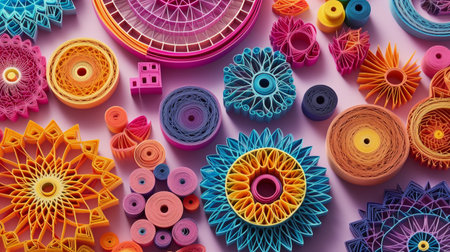art of painting with nails and colorful threads. Traditional handicrafts concept.の素材