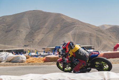 LIMA, PERU. SEPTEMBER 2023. Peruvian Amsoil Cup National Championship 2023, La Chutana Motopark in Lima, Peru.のeditorial素材
