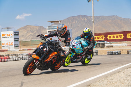 LIMA, PERU. SEPTEMBER 2023. Peruvian Amsoil Cup National Championship 2023, La Chutana Motopark in Lima, Peru.のeditorial素材