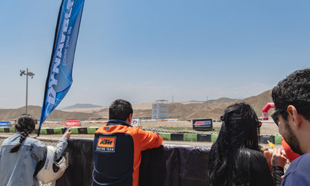 LIMA, PERU. SEPTEMBER 2023. Peruvian Amsoil Cup National Championship 2023, La Chutana Motopark in Lima, Peru.のeditorial素材