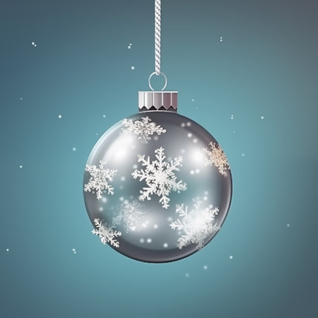 Christmas balls with brown ornaments and bows on glitter bokeh backdrop. Christmas holiday and festive decoration concept.の素材