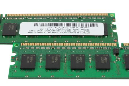Detail view of 512 MB RAM chips