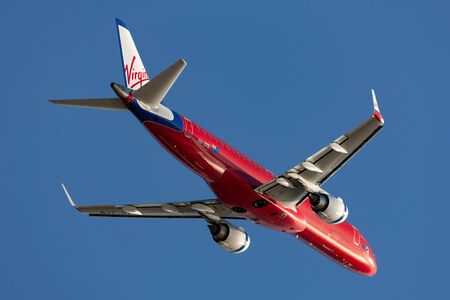 Adelaide, Australia - January 5, 2013: Virgin Blue Airlines (Virgin Australia Airlines) Embraer...