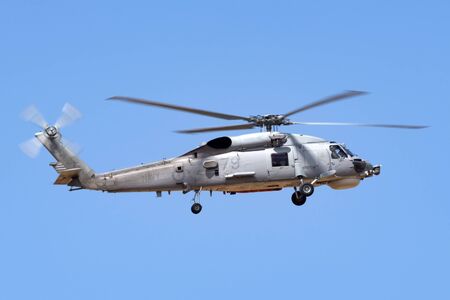 Avalon, Australia - February 25, 2013: Royal Australian Navy (RAN) Sikorsky S-70B-2 Seahawk anti...