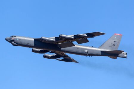Avalon, Victoria, Australia - March 4, 2013: United States Air Force (USAF) Boeing B-52H...