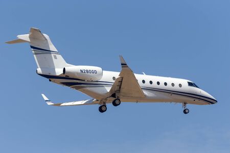 Avalon, Australia - February 25, 2013: Gulfstream Aerospace G280 twin-engine luxury business jet...