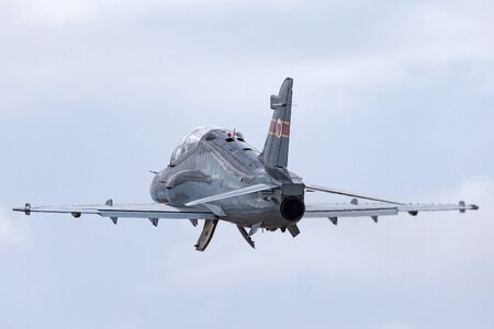 Avalon, Australia - February 27, 2013: Royal Australian Air Force (RAAF) BAE Hawk 127 lead in fighter trainer aircraft A27-31.のeditorial素材