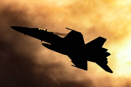 Avalon, Australia - February 26, 2013: Royal Australian Air Force (RAAF) Boeing F/A-18F Super Hornet...