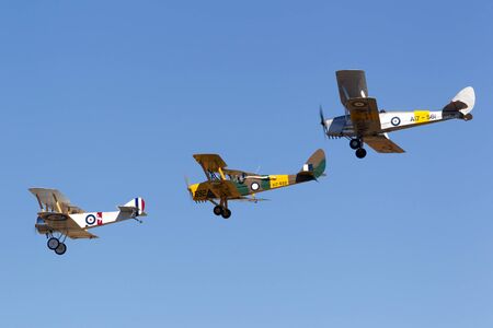 Avalon, Australia - March 3, 2013: Sopwith Pup (replica) VH-PSP operated by the Royal Australian Air...