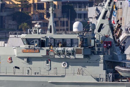 Sydney, Australia - October 5, 2013: HMAS Broome (ACPB 90) Armidale-class patrol boat of the Royal...