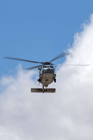 Parramatta, Australia - October 8, 2013: Royal Australian Navy (RAN) Sikorsky S-70B-2 Seahawk...