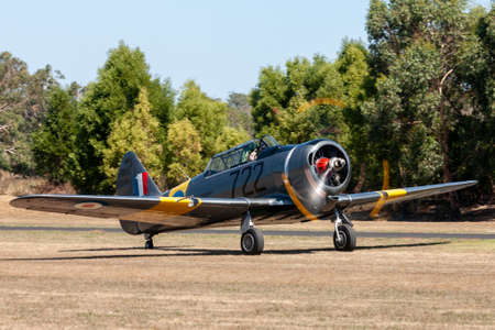 Tyabb, Australia - March 9, 2014: Commonwealth Aircraft Corporation CA-16 Wirraway VH-CAC an...