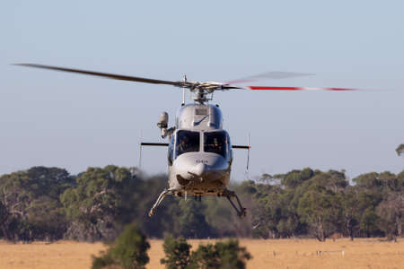 Tyabb, Australia - March 9, 2014: Royal Australian Navy (RAN) Bell 429 Helicopter N49-049 operated...