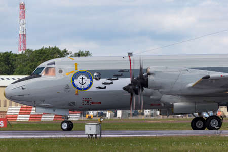 RAF Fairford, Gloucestershire, UK - July 14, 2014: German Navy (Deutsche Marine) Lockheed P-3C Orion...