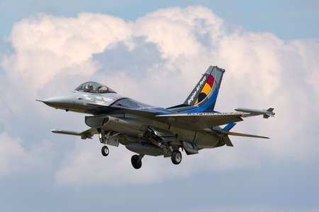 RAF Fairford, Gloucestershire, UK - July 11, 2014: Belgian Air Component (Belgian Air Force) General...