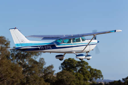 Rowland Flat, Australia - April 14, 2013: Cessna 172K Skyhawk single engine light aircraft VH-XPK.