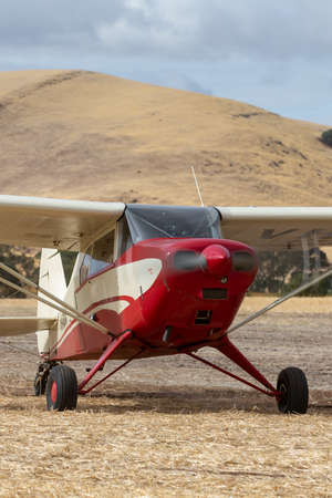 Rowland Flat, Australia - April 14, 2013: 1958 Piper PA-22-150 Pacer single engine light aircraft...
