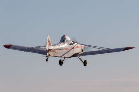 Rowland Flat, Australia - April 14, 2013: Piper PA-25 Pawnee aircraft used by the Adelaide Soaring...