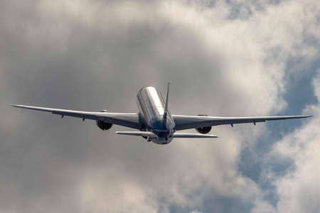 Farnborough, UK - July 16, 2014: Boeing 787-9 ÒDreamlinerÓ commercial airline aircraft N789EX.のeditorial素材