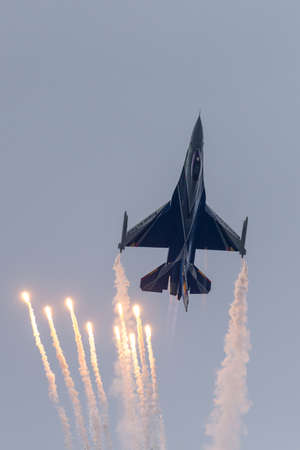 Payerne, Switzerland - August 30, 2014: Belgian Air Component (Belgian Air Force) General Dynamics...